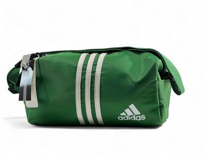 💚 Adidas Triple-Stripe Crossbody Bag – Emerald Edition 💚