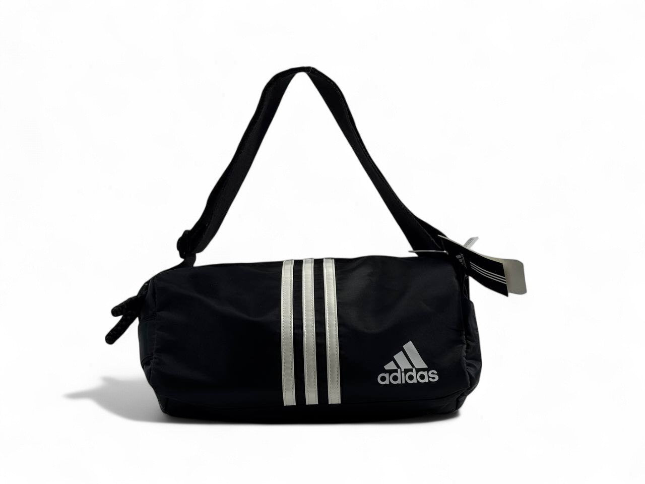 🖤 Adidas Mini Duffel Shoulder Bag – Classic 3-Stripes Edition 🖤
