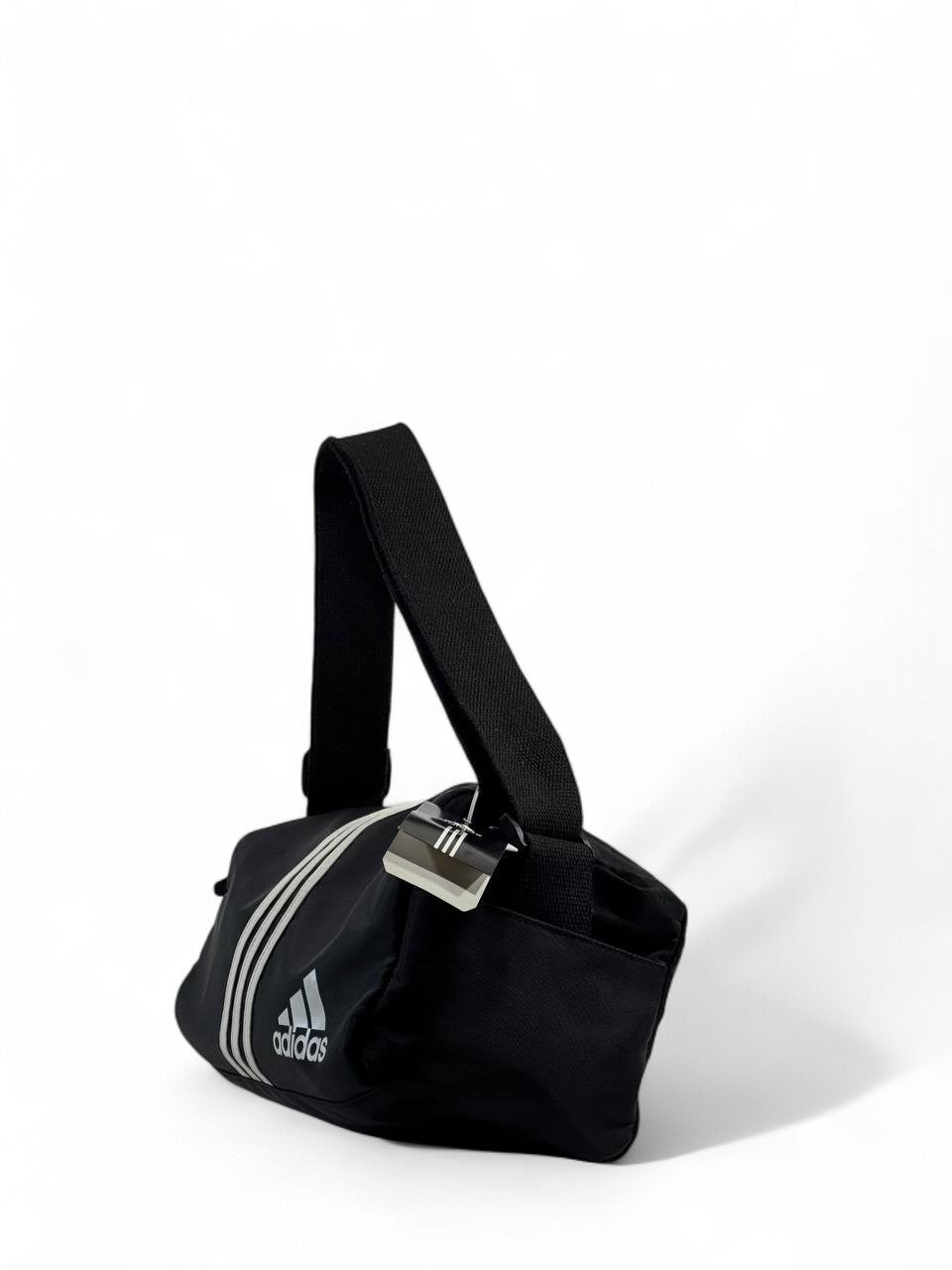 🖤 Adidas Mini Duffel Shoulder Bag – Classic 3-Stripes Edition 🖤