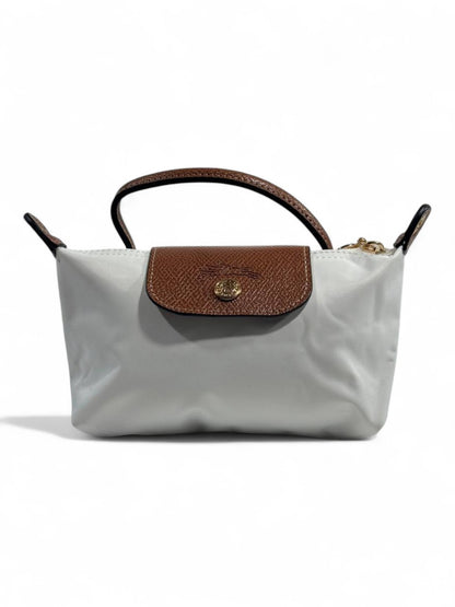 🤍 Longchamp Le Pliage Crossbody Bag – White Elegance Edition 🤍