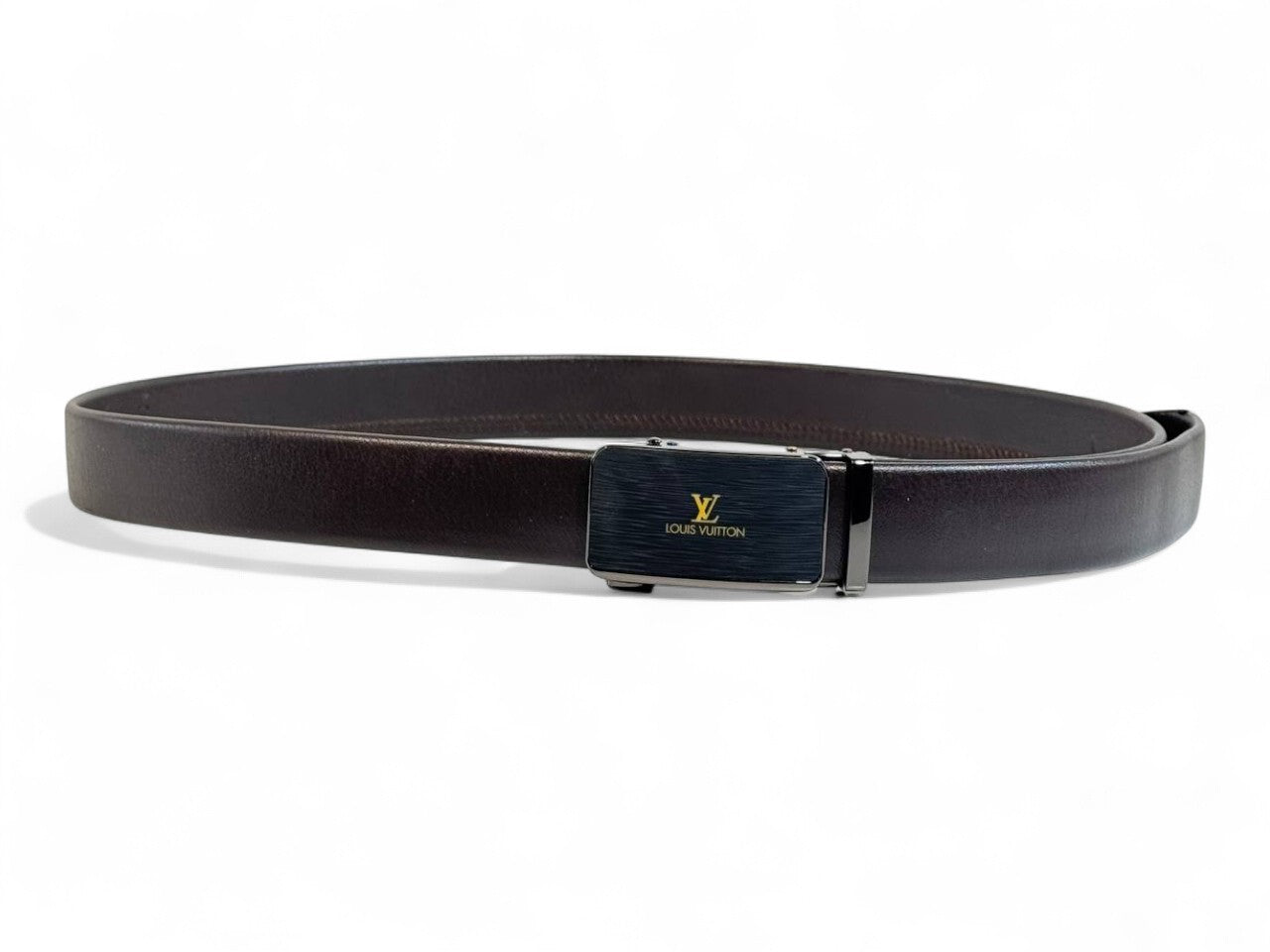 🤎 Louis Vuitton Classic Brown Leather Belt – 135 cm Elegance Edition ✨