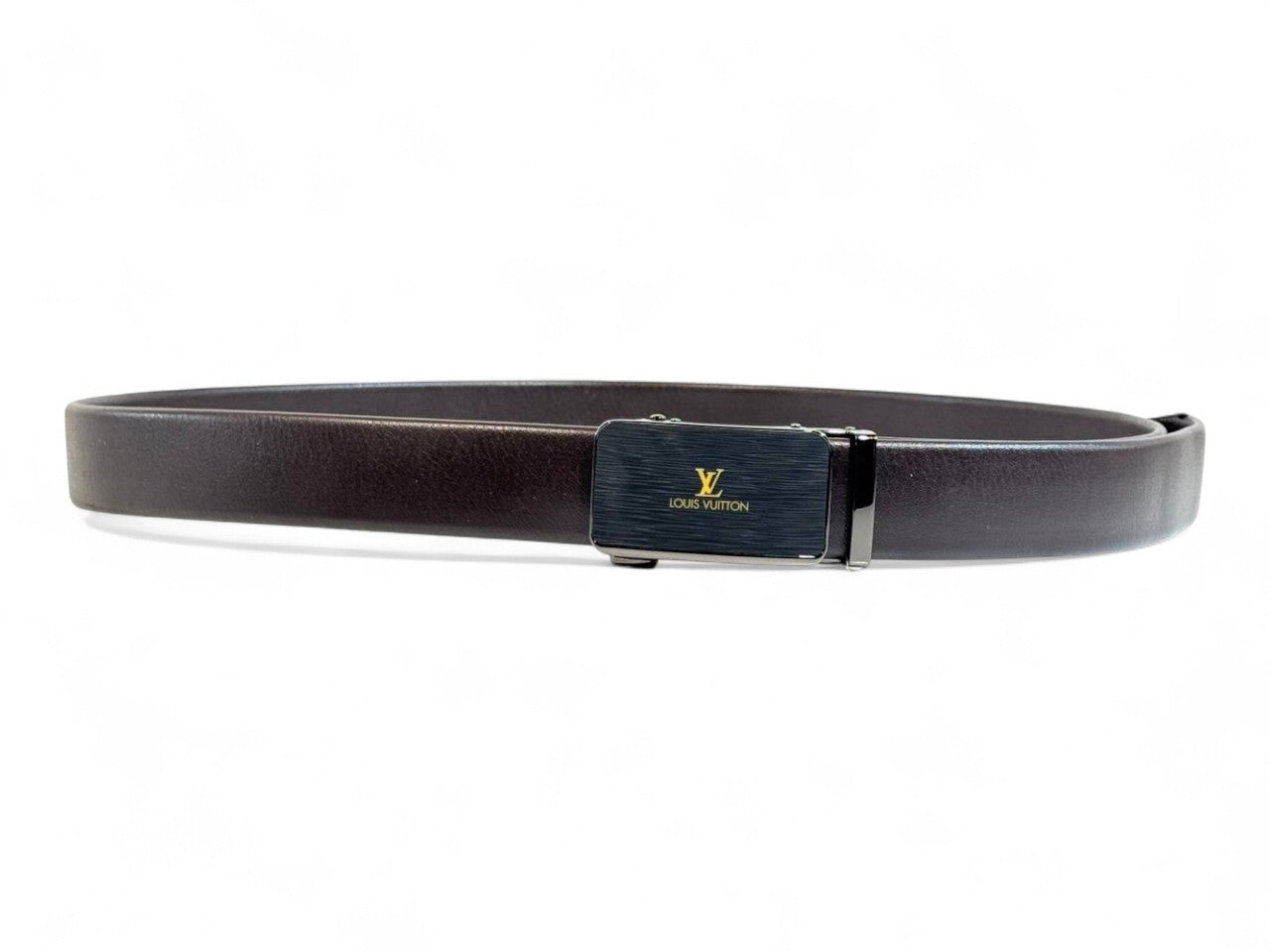 🤎 Louis Vuitton Classic Brown Leather Belt – 135 cm Elegance Edition ✨