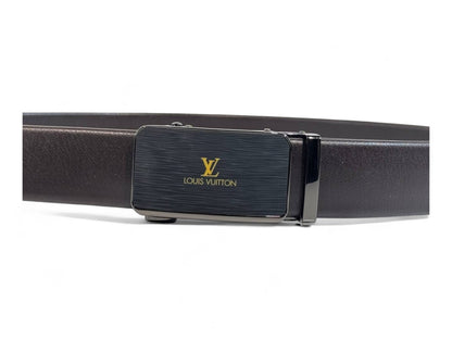 🤎 Louis Vuitton Classic Brown Leather Belt – 135 cm Elegance Edition ✨