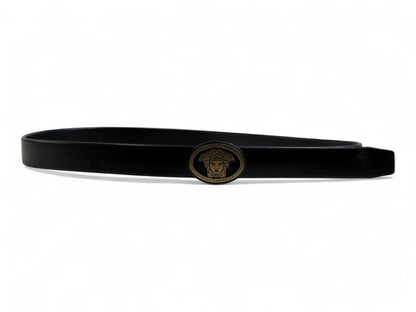 🖤 Versace Medusa Signature Black Leather Belt – 135 cm Edition 👑