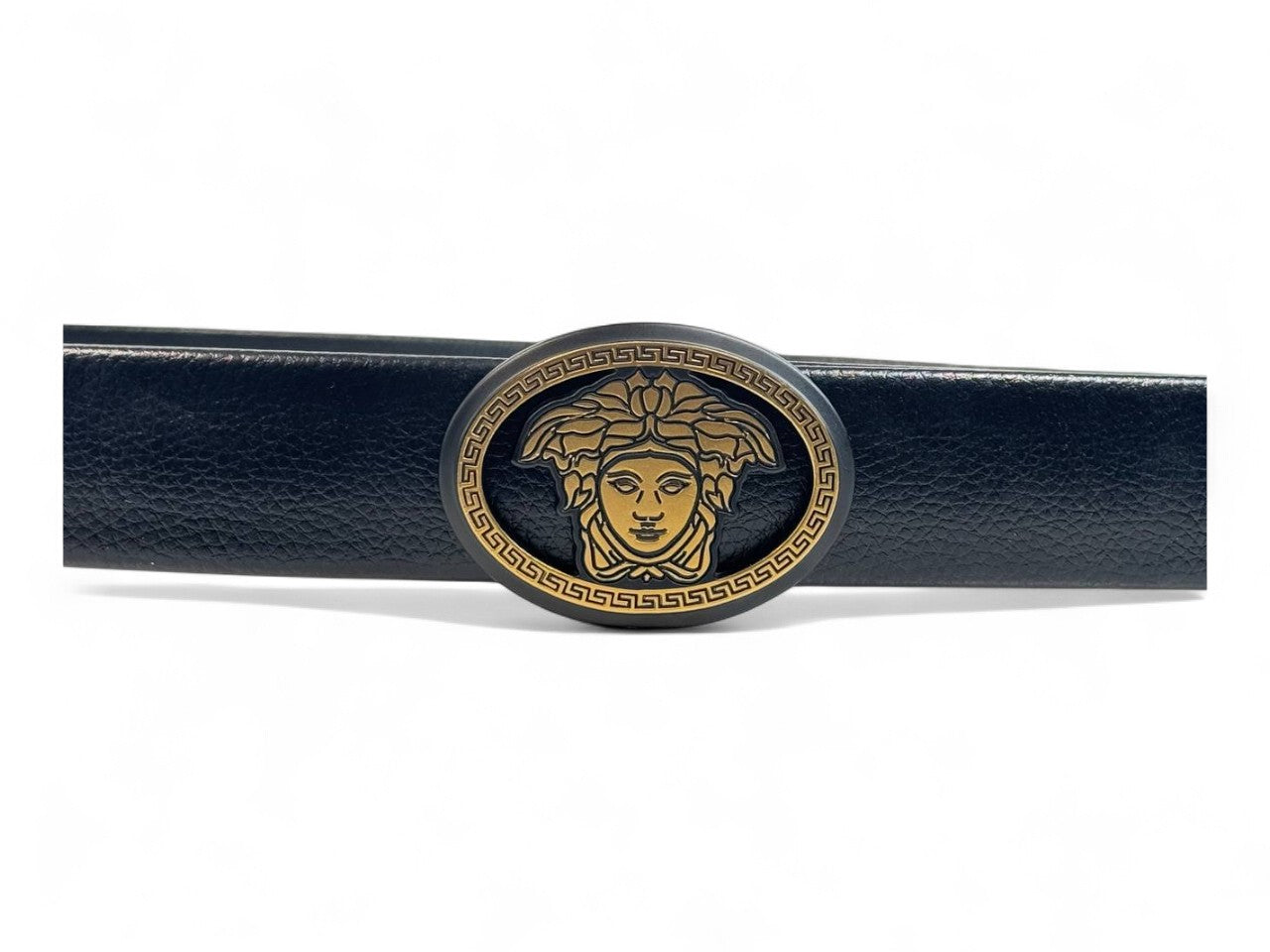 🖤 Versace Medusa Signature Black Leather Belt – 135 cm Edition 👑