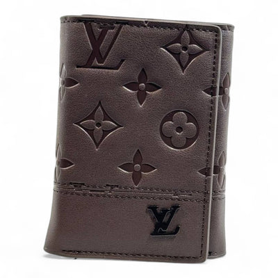 Louis Vuitton Monogram Embossed Trifold Wallet – Chocolate Brown Edition