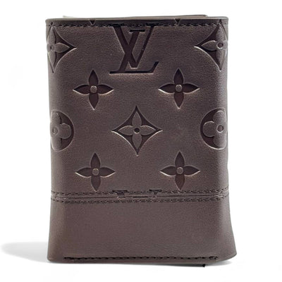 Louis Vuitton Monogram Embossed Trifold Wallet – Chocolate Brown Edition
