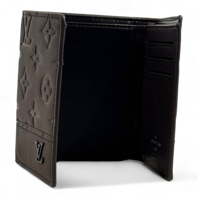 Louis Vuitton Monogram Embossed Trifold Wallet – Chocolate Brown Edition