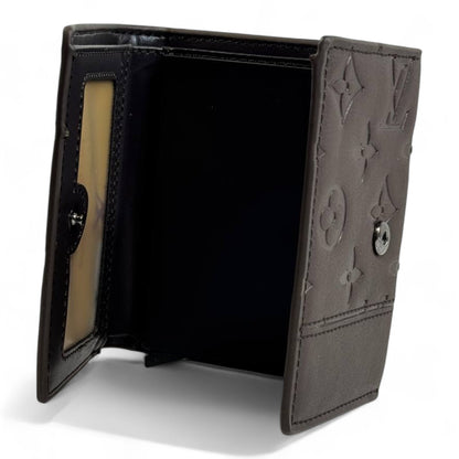 🤎 Louis Vuitton Monogram Embossed Trifold Wallet – Chocolate Brown Edition 🍫