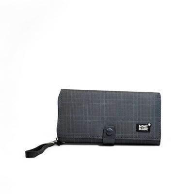 Montblanc Blue Check Long Wallet – Signature Edition