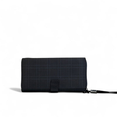 Montblanc Blue Check Long Wallet – Signature Edition