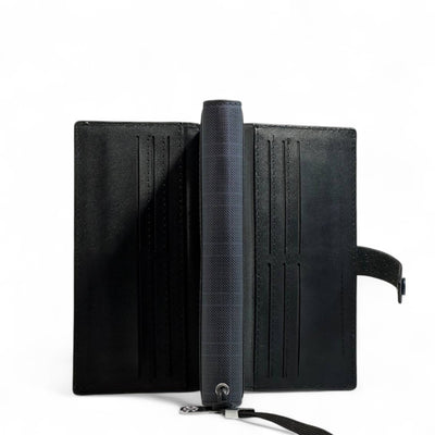 Montblanc Blue Check Long Wallet – Signature Edition