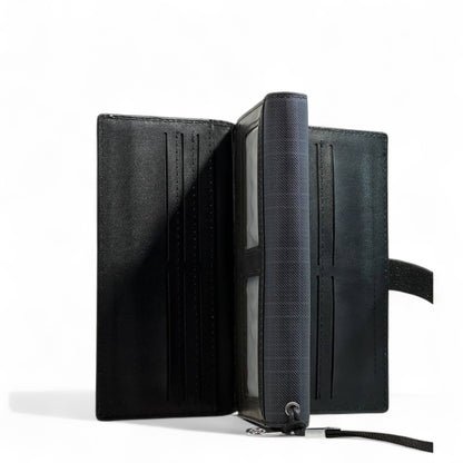 💙 Montblanc Blue Check Long Wallet – Signature Edition 💼