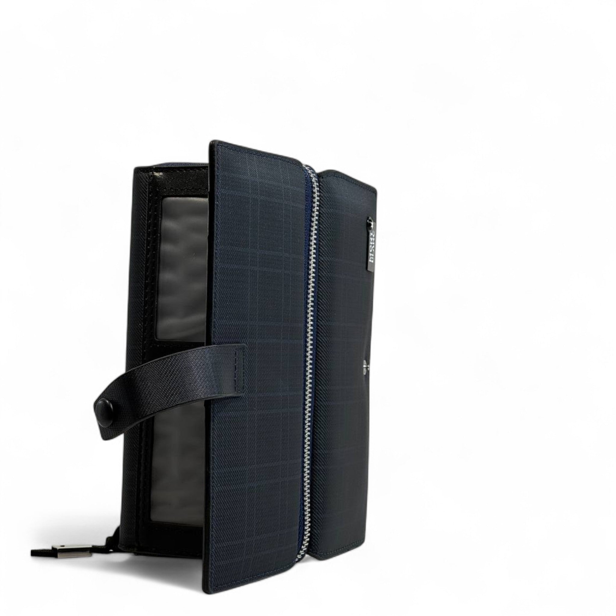 💙 Montblanc Blue Check Long Wallet – Signature Edition 💼