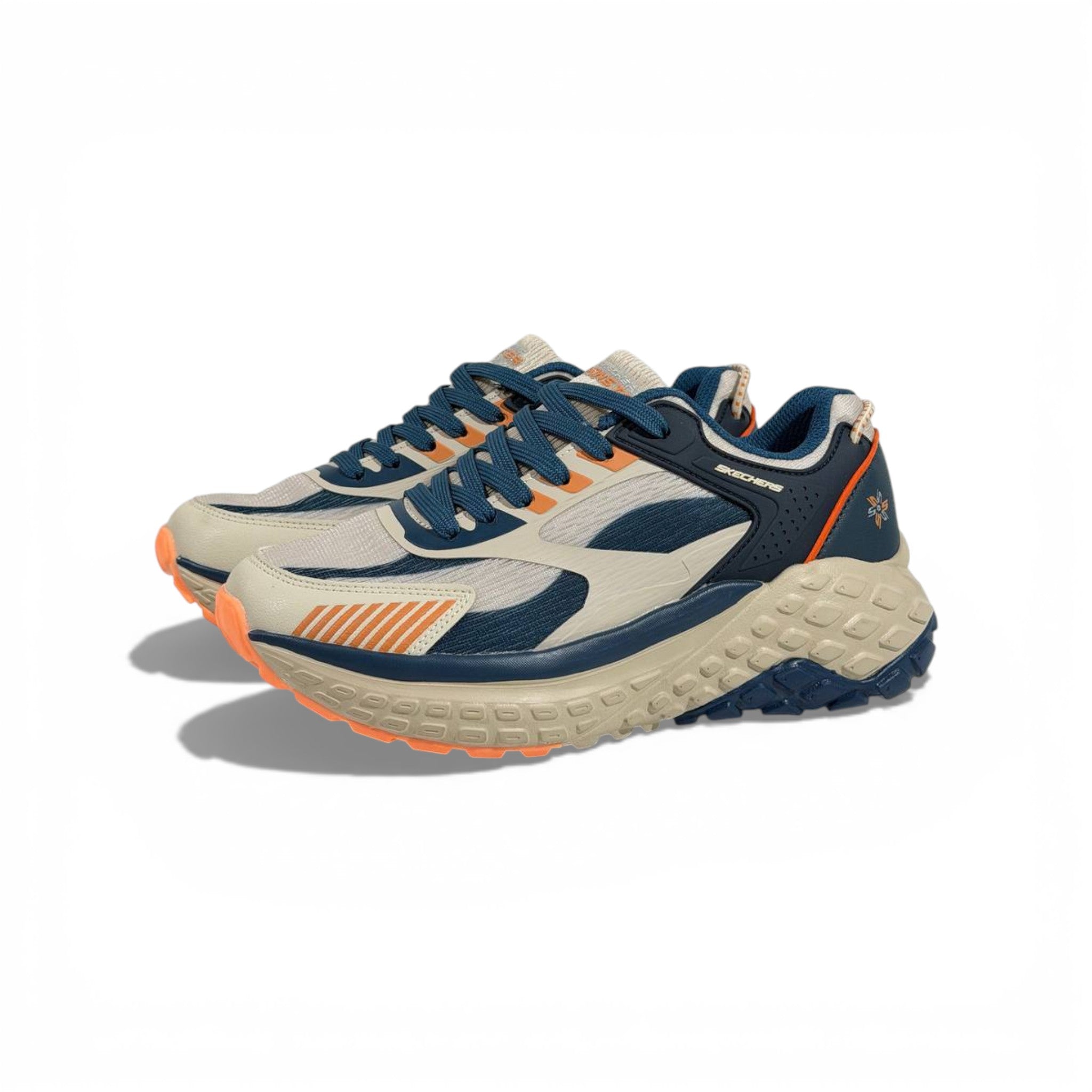 🟦🟧 Skechers Monster Evo Sneakers – Rugged Performance & All-Day Comfort 👟🔥