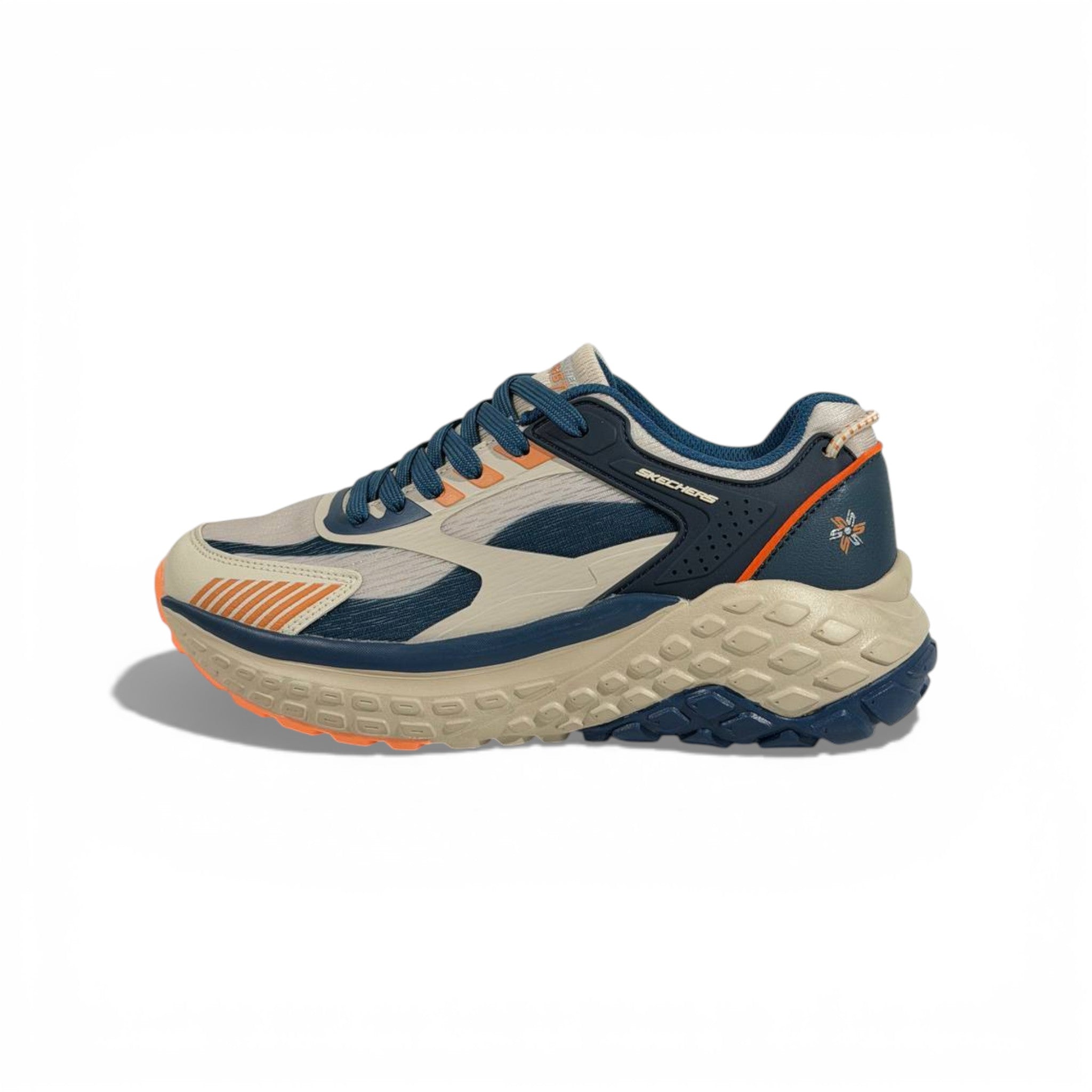 🟦🟧 Skechers Monster Evo Sneakers – Rugged Performance & All-Day Comfort 👟🔥