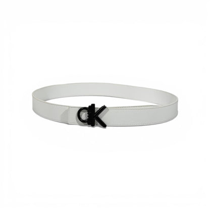 🤍 Calvin Klein Leather Belt with Black CK Buckle – 115 cm | Minimal Luxury