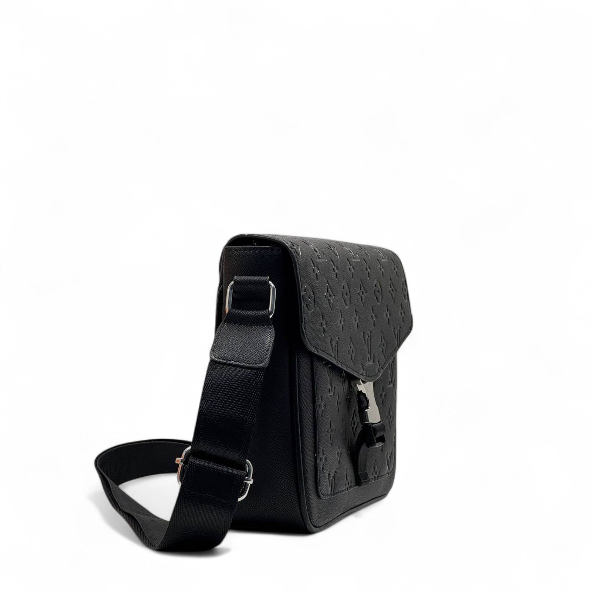 Louis Vuitton Monogram Embossed Crossbody – Classic Black Luxe 🖤🎒