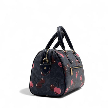 Coach Cherry Print Signature Satchel – Sweet & Stylish 🍒👜