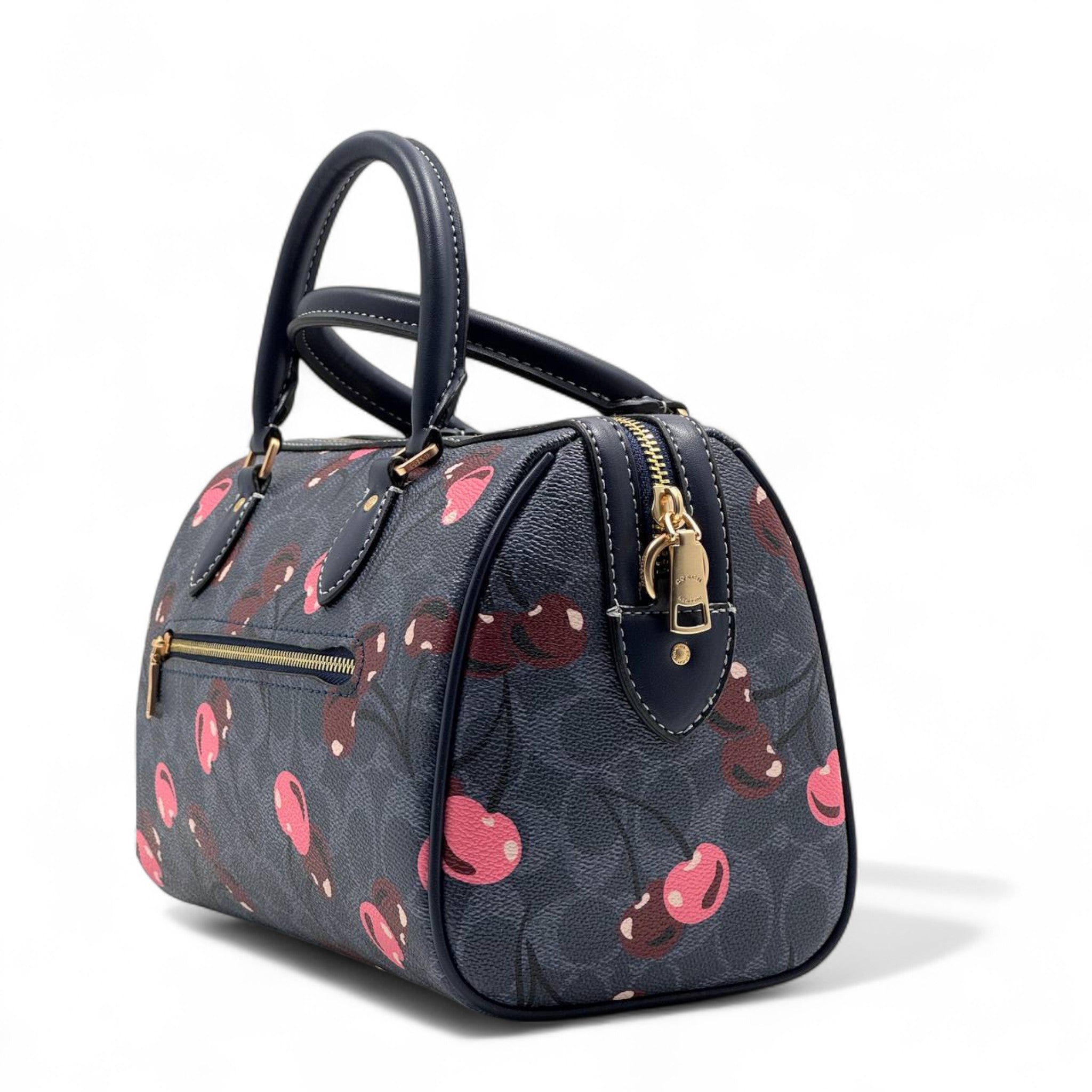 Coach Cherry Print Signature Satchel – Sweet & Stylish 🍒👜