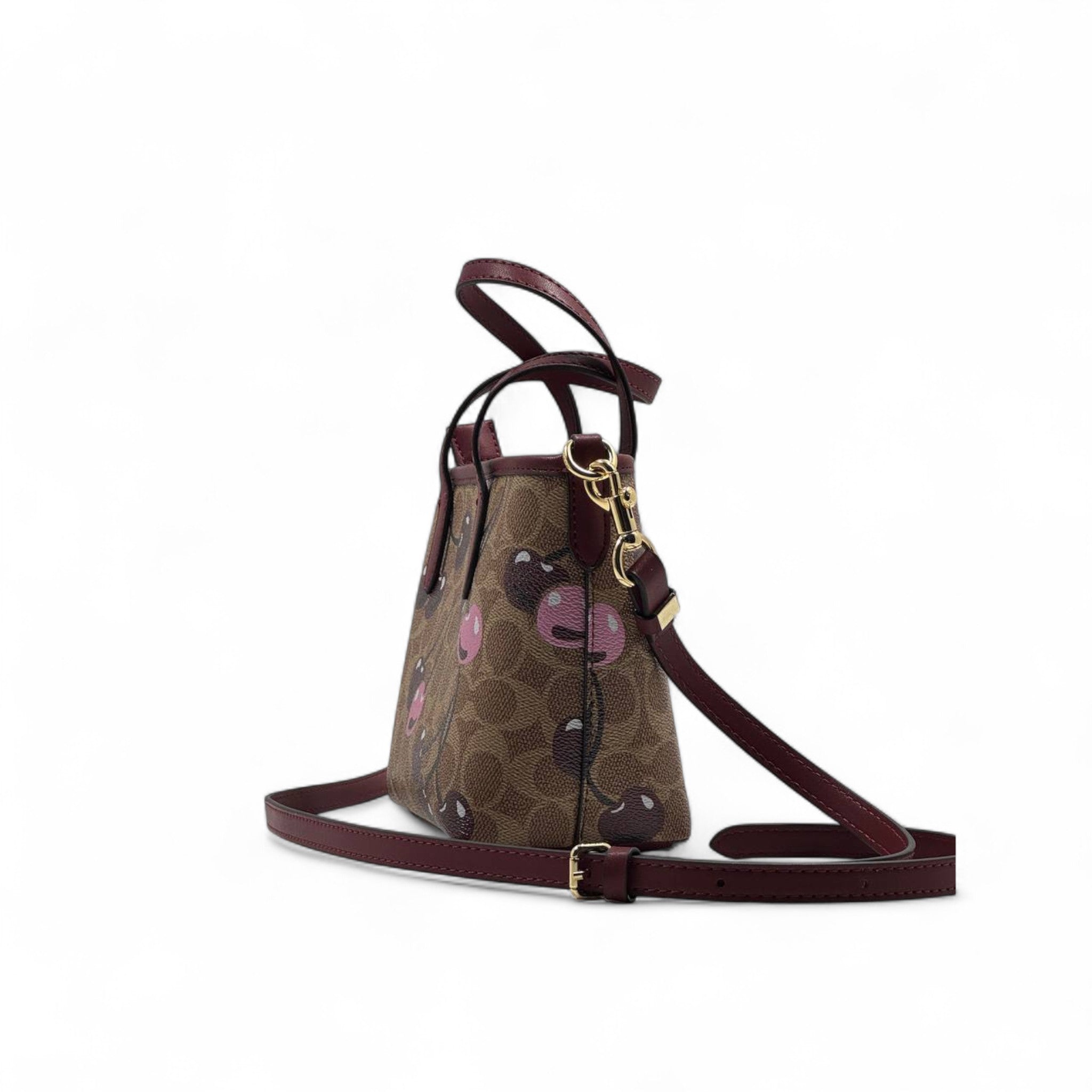 Coach Mini Tote with Cherry Print – Signature Canvas 🍒👜