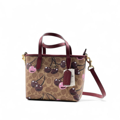 Coach Mini Tote with Cherry Print – Signature Canvas 🍒👜