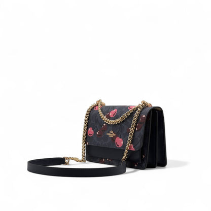 Coach Cherry Print Chain Crossbody – Sweet Meets Sophisticated 🍒✨