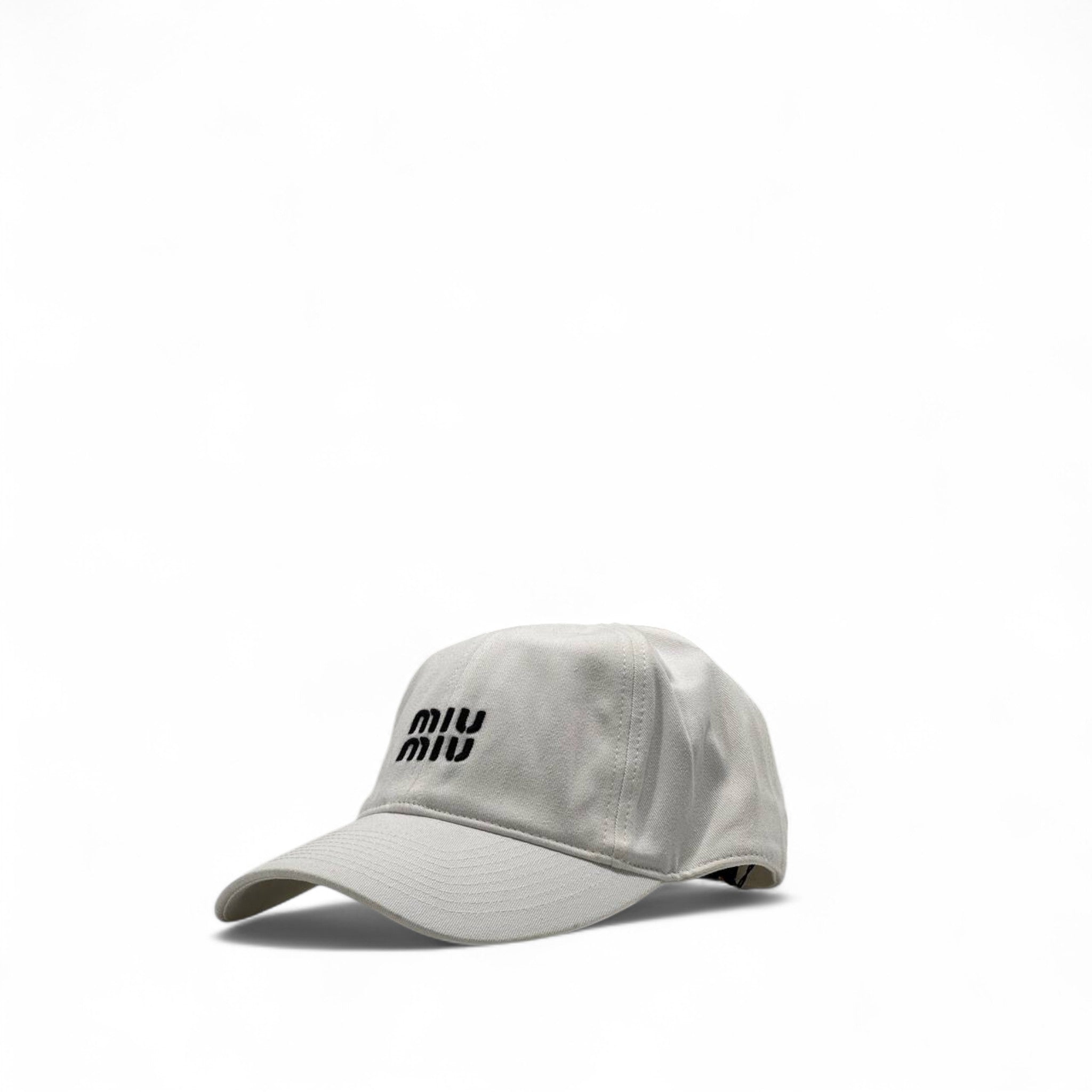 Miu Miu Embroidered Logo Cap – Minimal Chic 🧢✨