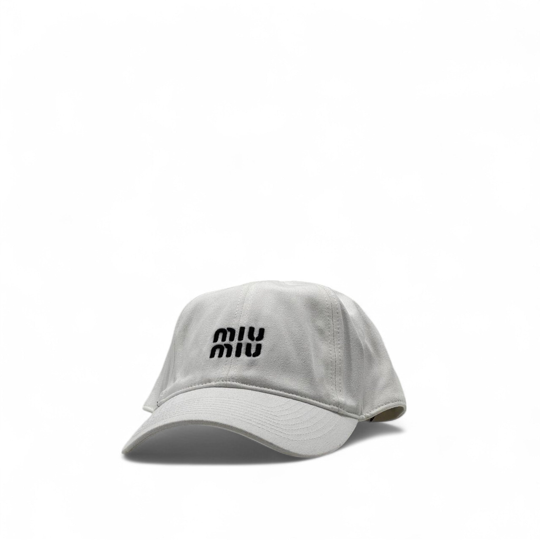 Miu Miu Embroidered Logo Cap – Minimal Chic 🧢✨