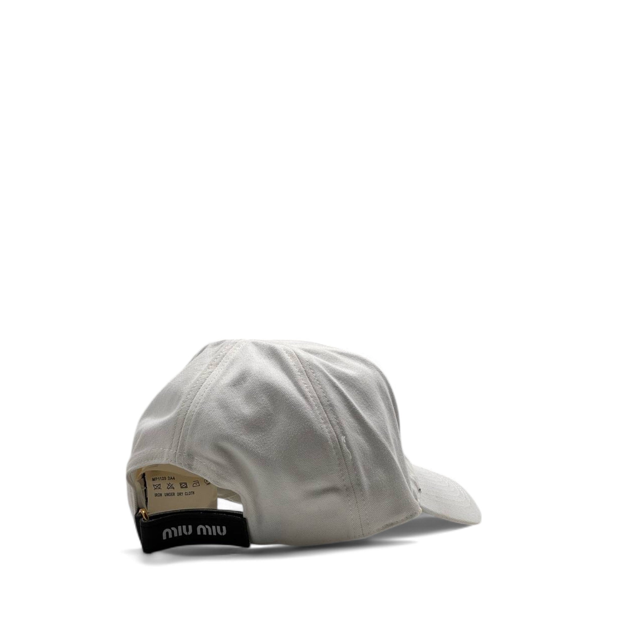 Miu Miu Embroidered Logo Cap – Minimal Chic 🧢✨