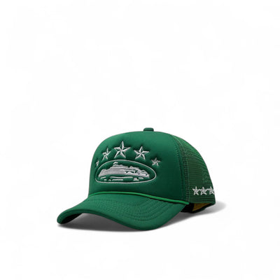 Corteiz Tank Trucker Cap – Green Uprise Edition
