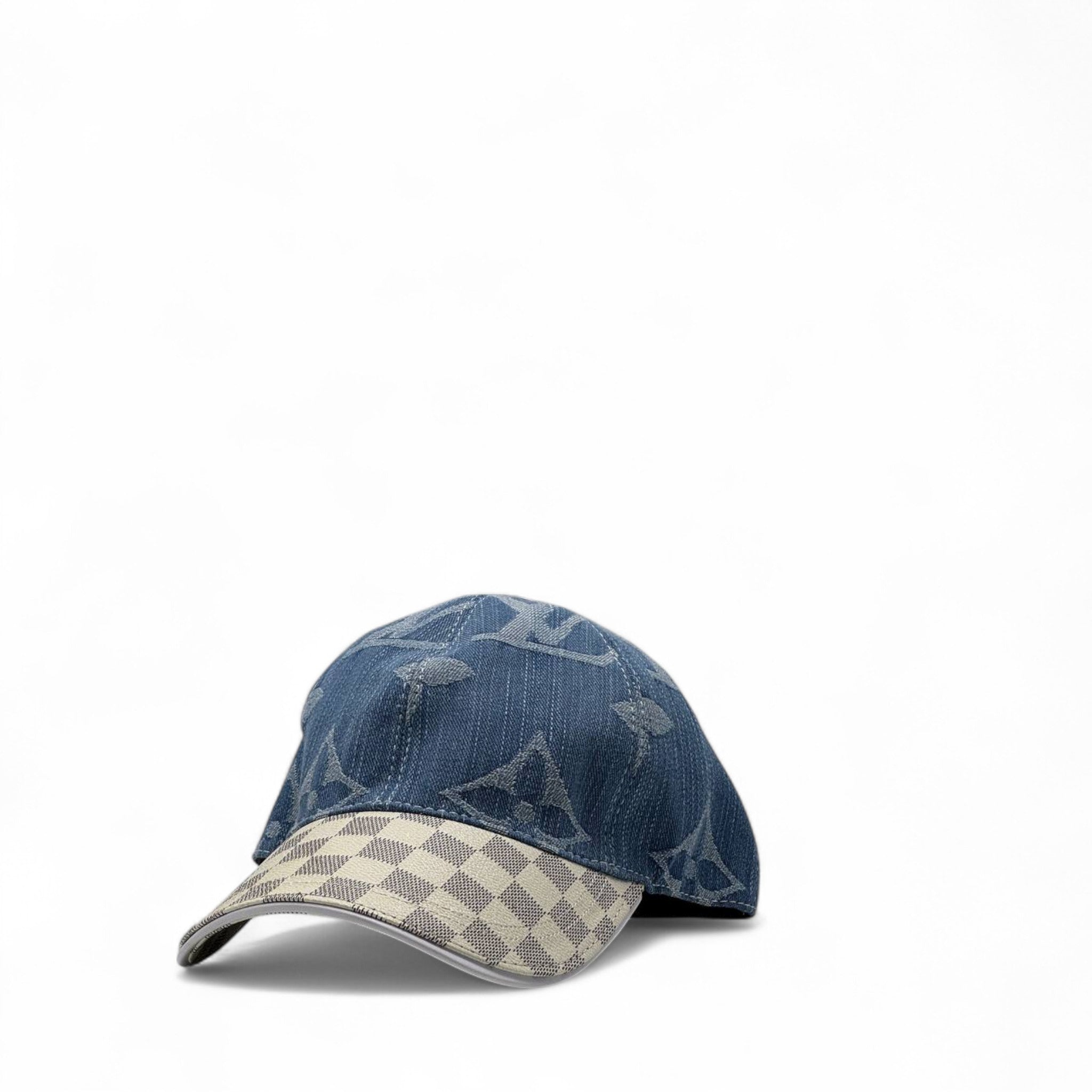 Louis Vuitton Monogram Denim Cap – Dual-Tone Brilliance 👑🧢