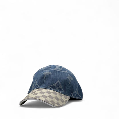 Louis Vuitton Monogram Denim Cap – Dual-Tone Brilliance 👑🧢