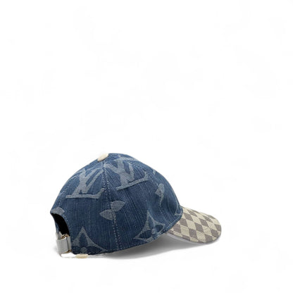 Louis Vuitton Monogram Denim Cap – Dual-Tone Brilliance 👑🧢