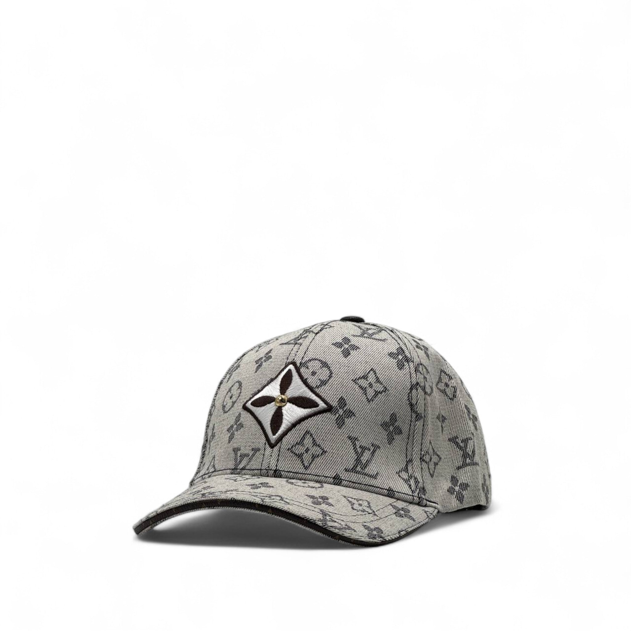 Louis Vuitton Monogram Star Patch Cap – Grey Luxe Edition ⭐🧢