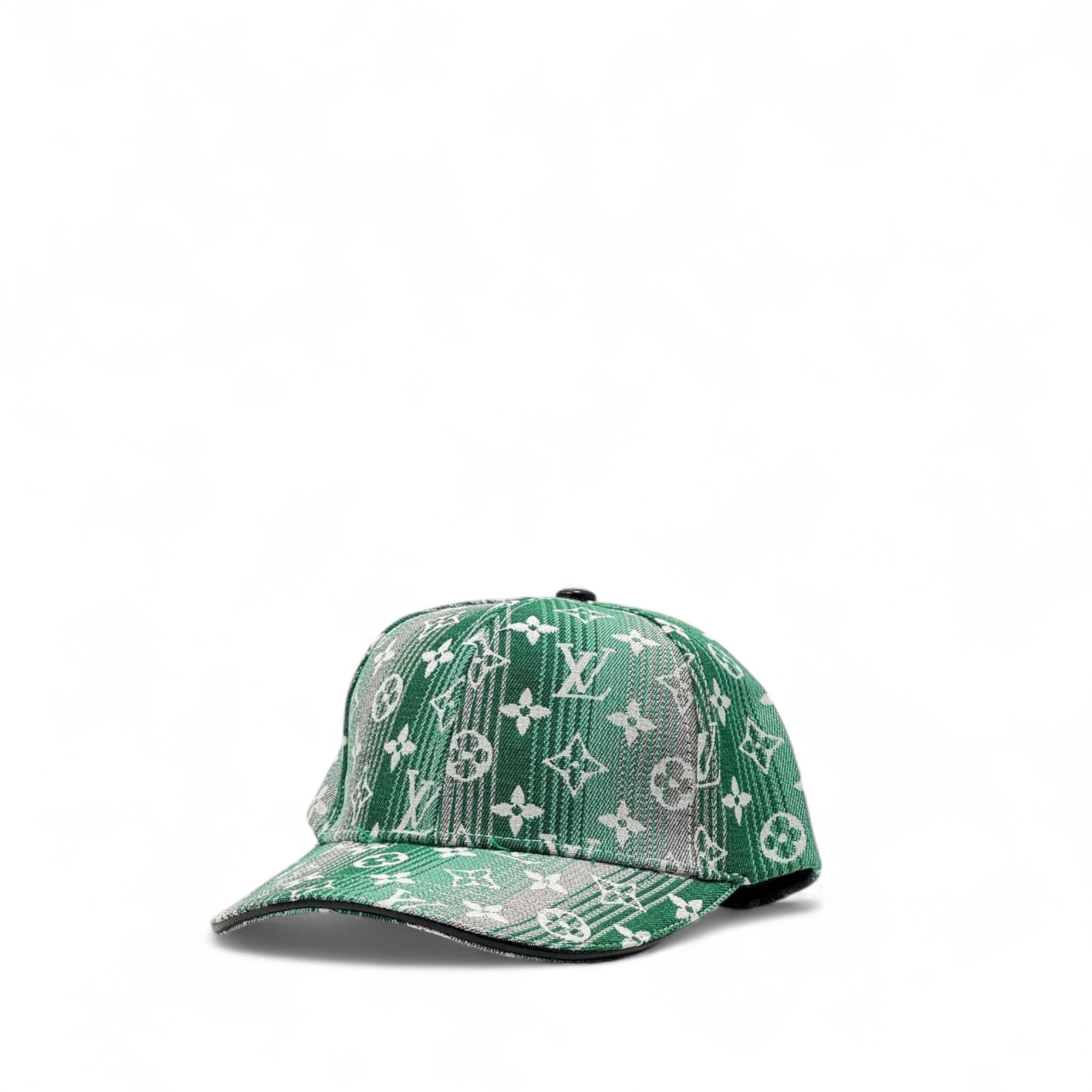 Louis Vuitton Monogram Gradient Cap – Emerald Green Edition 💚✨