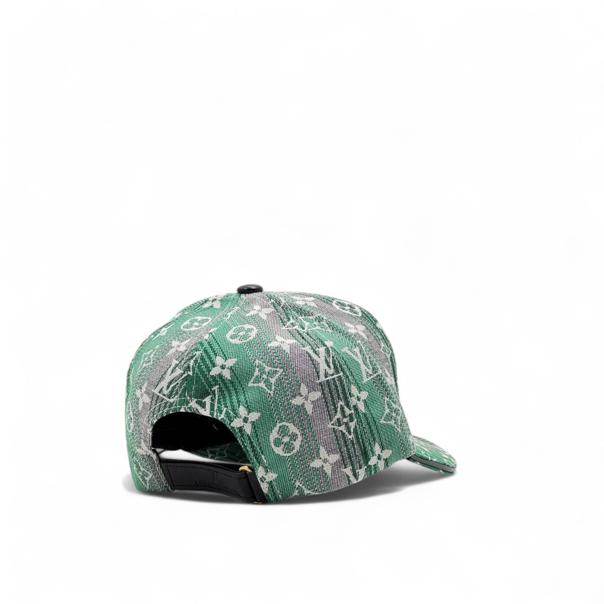 Louis Vuitton Monogram Gradient Cap – Emerald Green Edition 💚✨