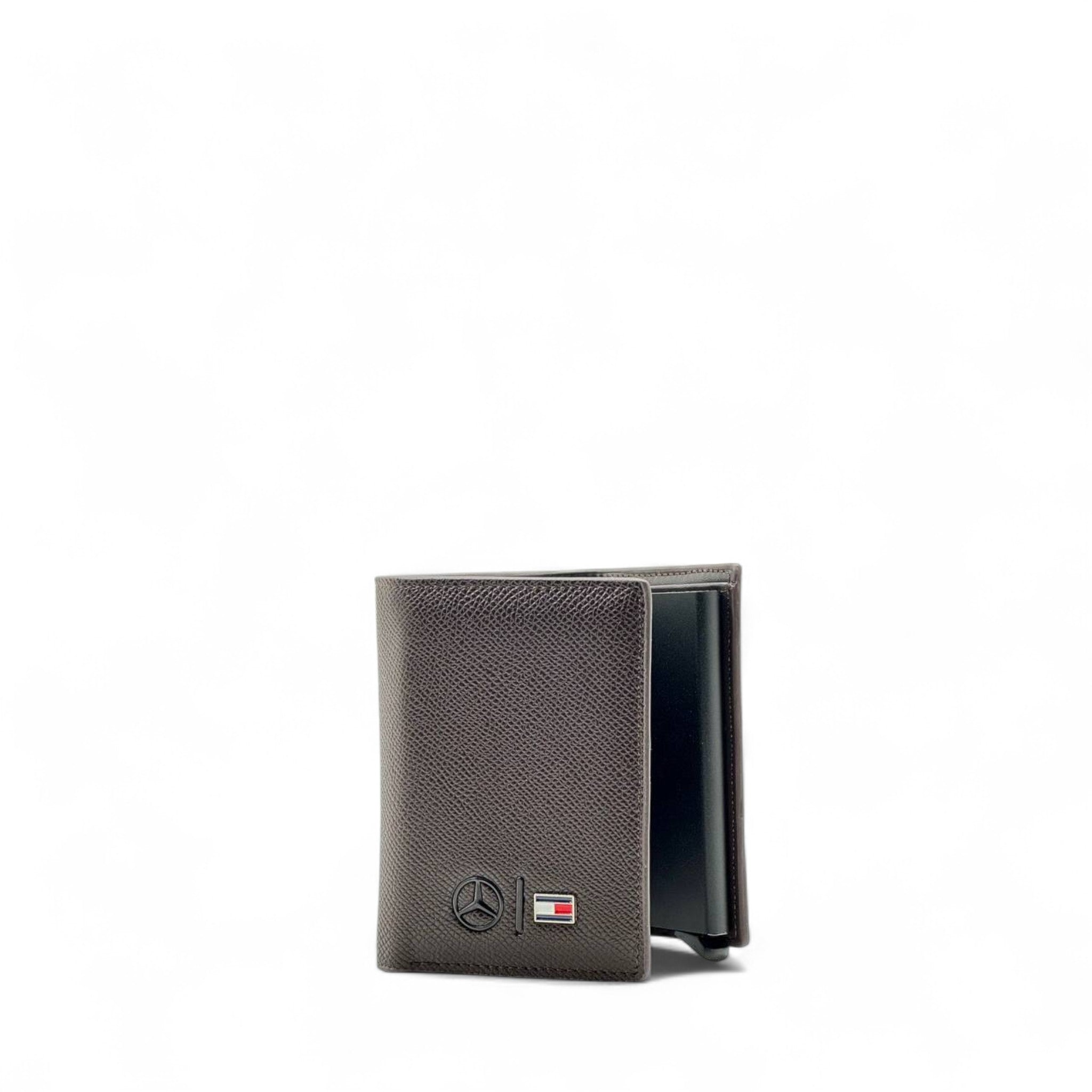 Mercedes-Benz x Tommy Hilfiger Brown Leather Card Wallet – Elite Design