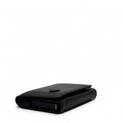 Emporio Armani Black Leather Wallet – Sleek Eagle Logo Edition