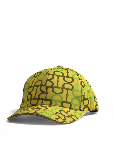 Gucci Yellow Monogram Print Cap – Luxury Designer Streetwear Icon