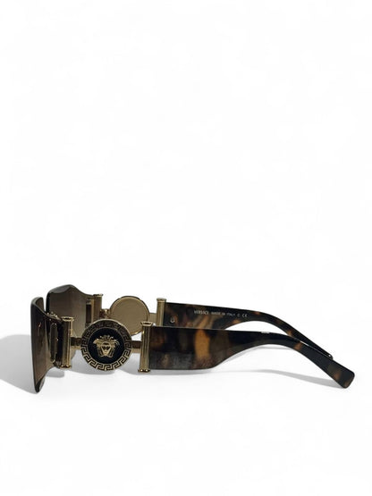 Versace Medusa Icon Shield Sunglasses 👑 | Unisex Gold-Detail Luxury Eyewear