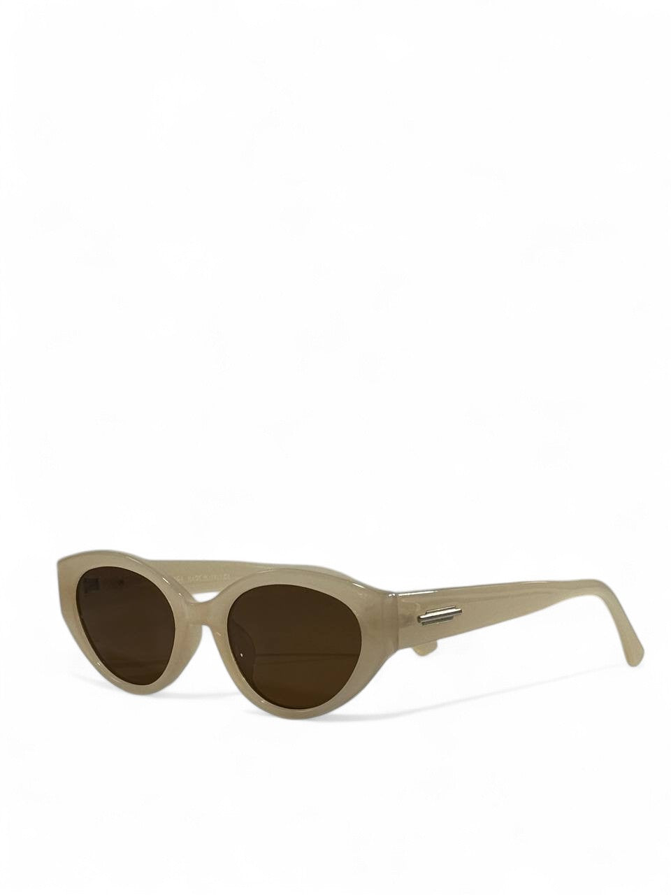 Balenciaga Oval Nude Sunglasses 🤍 | Unisex Minimalist Retro Edition