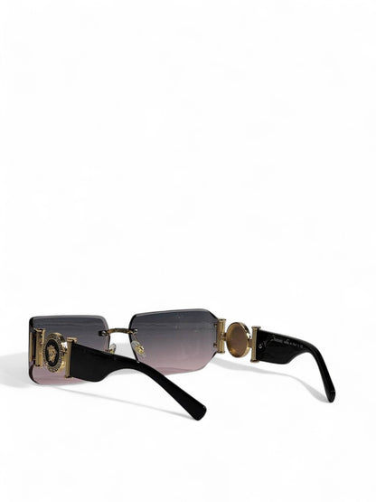 Versace Medusa Glam Gold-Black Sunglasses 🖤✨ | Unisex Luxury Icon