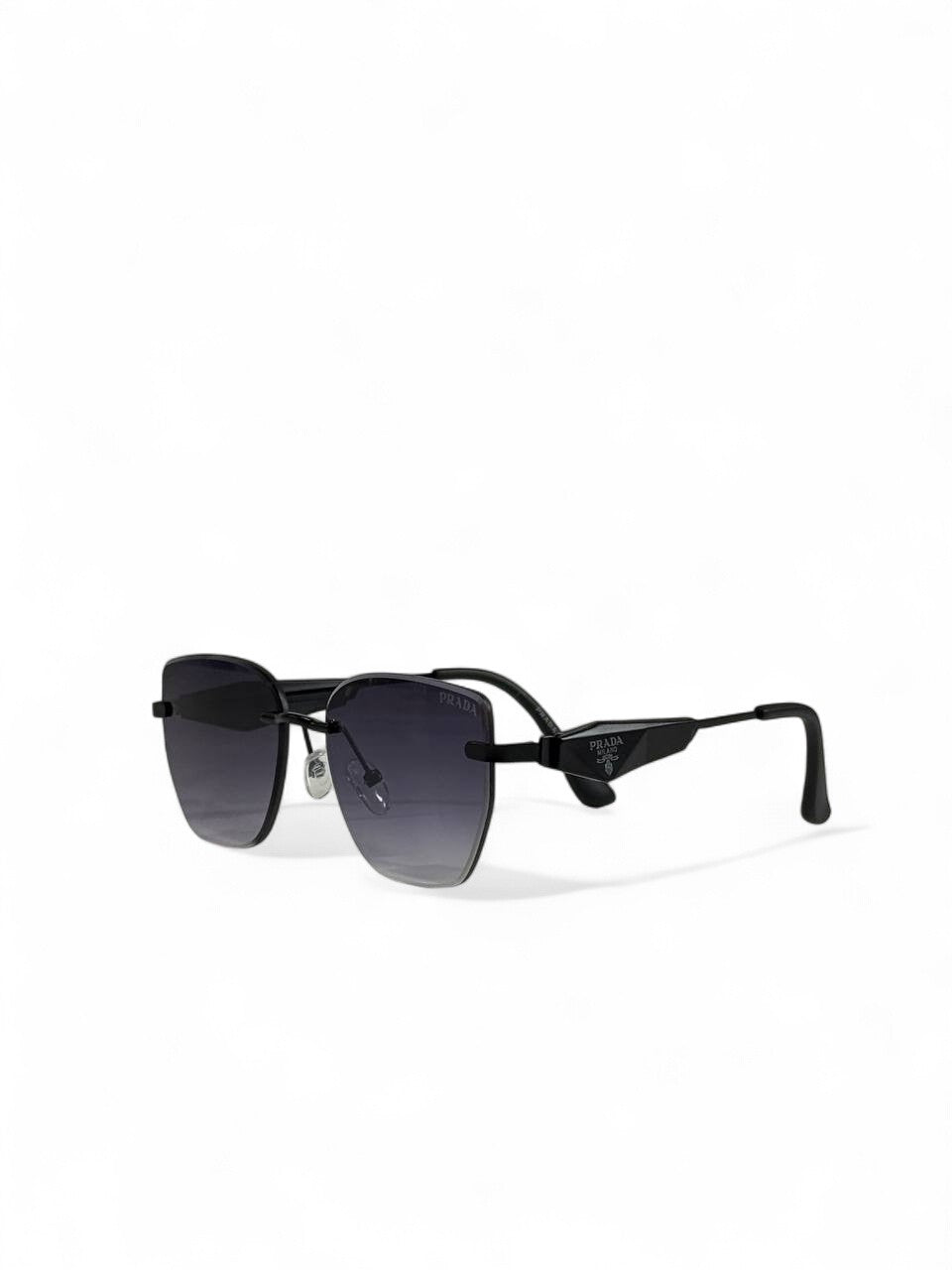 Prada Symbole Jet Black Sunglasses 🖤 | Unisex Minimal-Luxury Statement