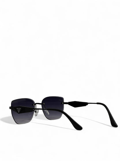 Prada Symbole Jet Black Sunglasses 🖤 | Unisex Minimal-Luxury Statement