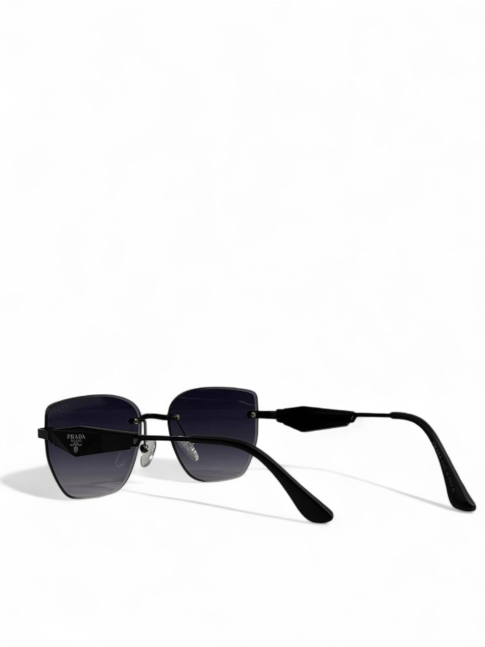 Prada Symbole Jet Black Sunglasses 🖤 | Unisex Minimal-Luxury Statement