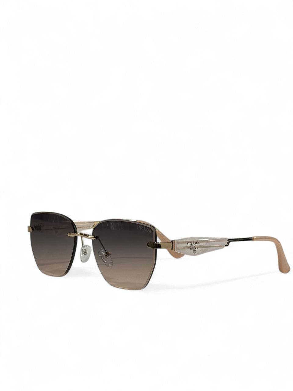 Prada Symbole Nude Gold Sunglasses ✨ | Unisex Luxury Gradient Edition