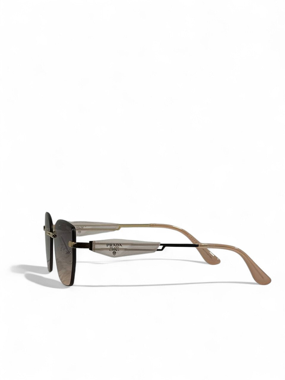 Prada Symbole Nude Gold Sunglasses ✨ | Unisex Luxury Gradient Edition