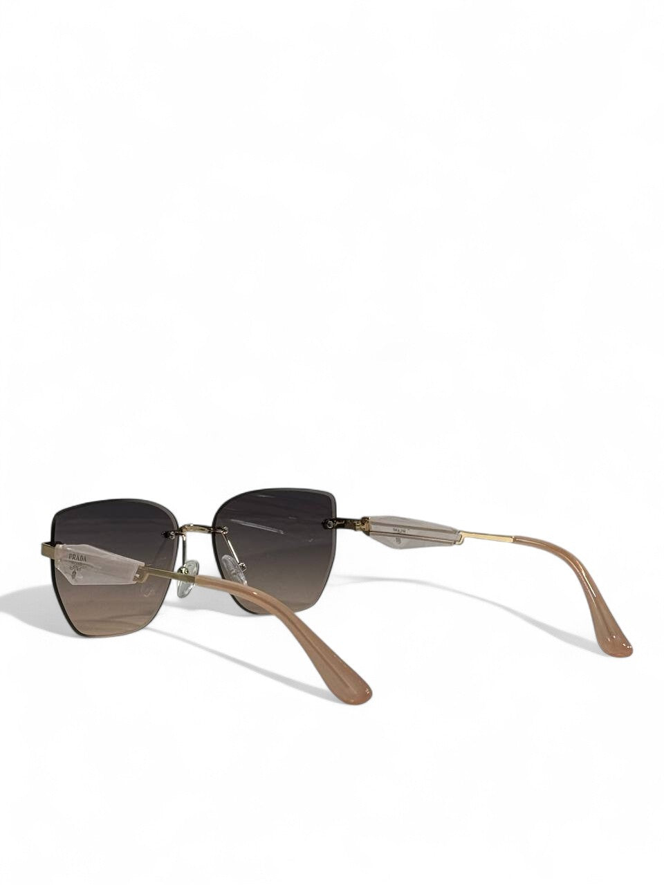 Prada Symbole Nude Gold Sunglasses ✨ | Unisex Luxury Gradient Edition