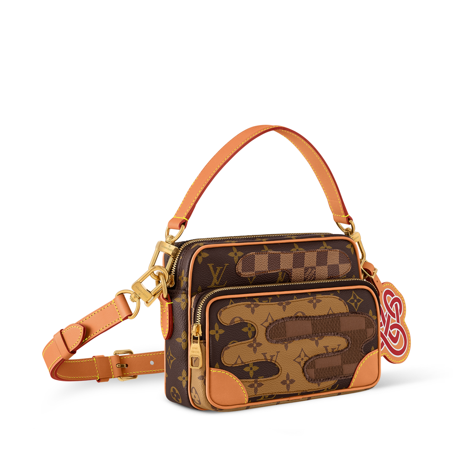 👜 Louis Vuitton Monogram Patchwork Crossbody Bag – Brown